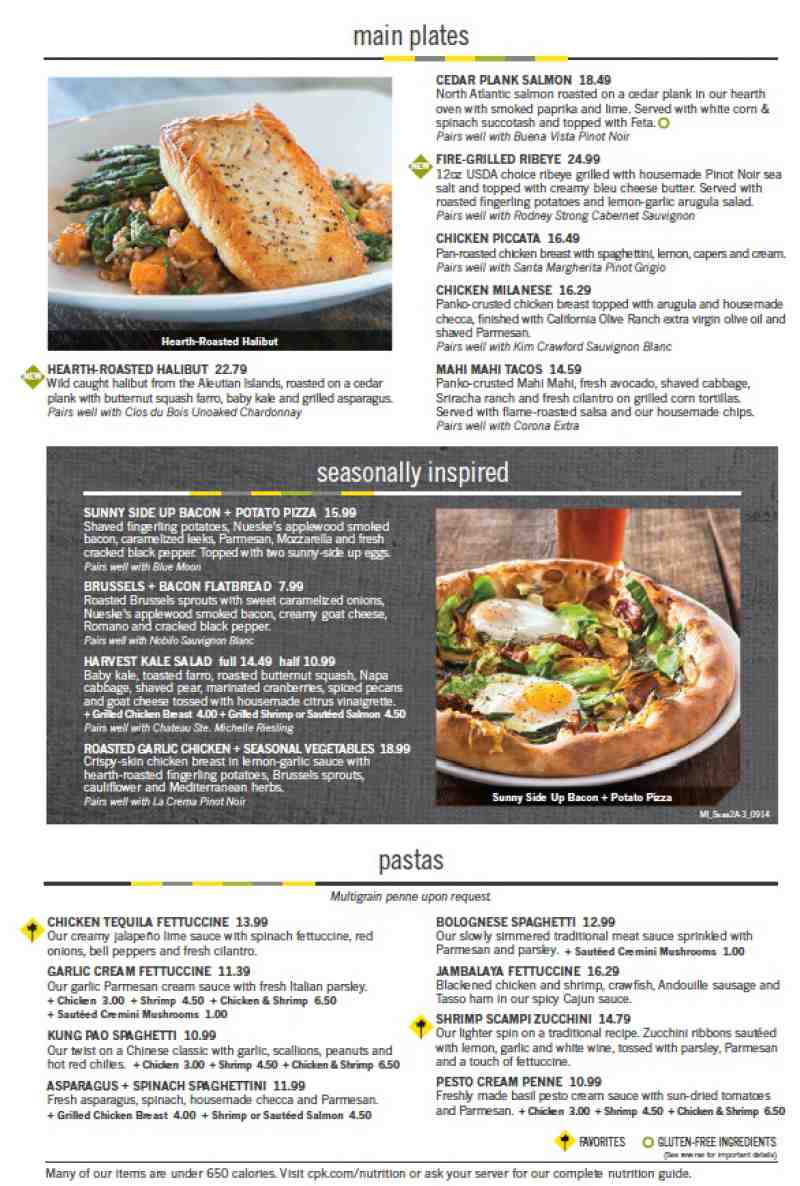 california pizza kitchen menu las vegas