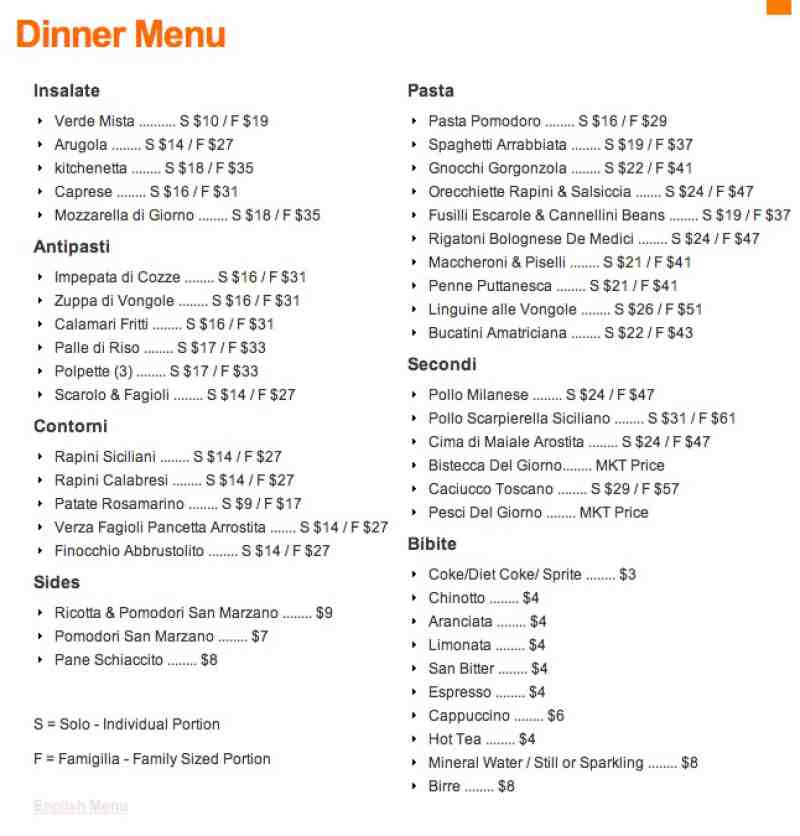 Orlando capital grille menus