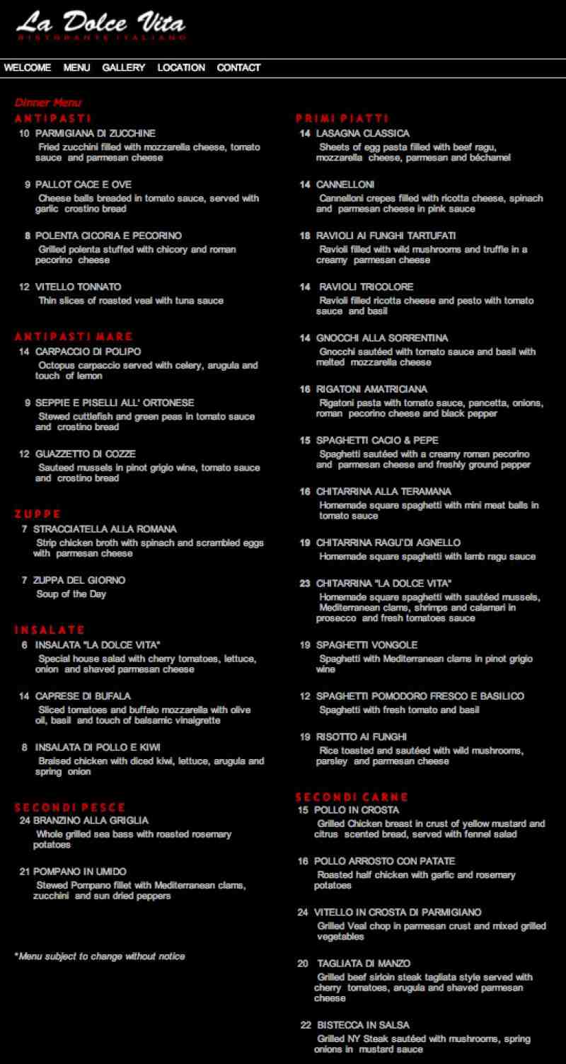 La Dolce Vita Dress Code
